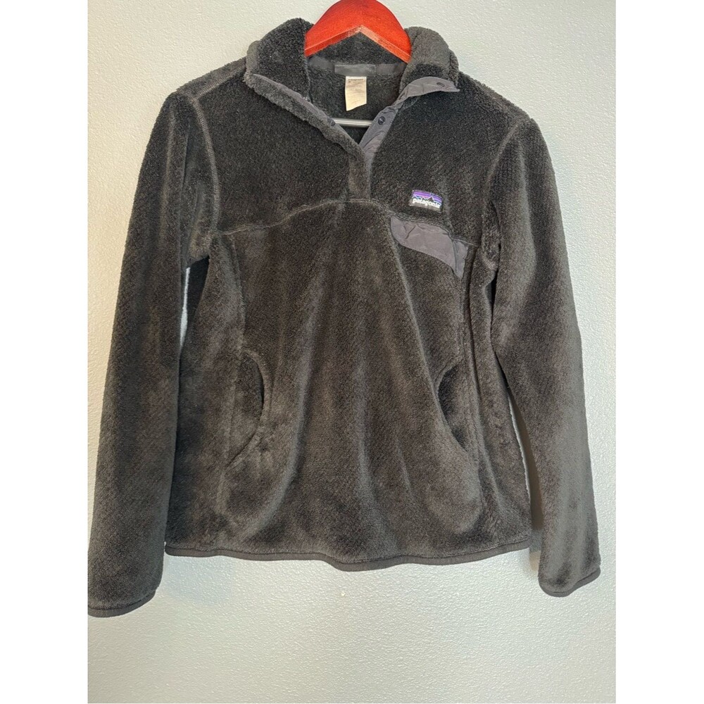 Patagonia Women’s Small Polartec Thermal Black Fleece Snap T Pullover